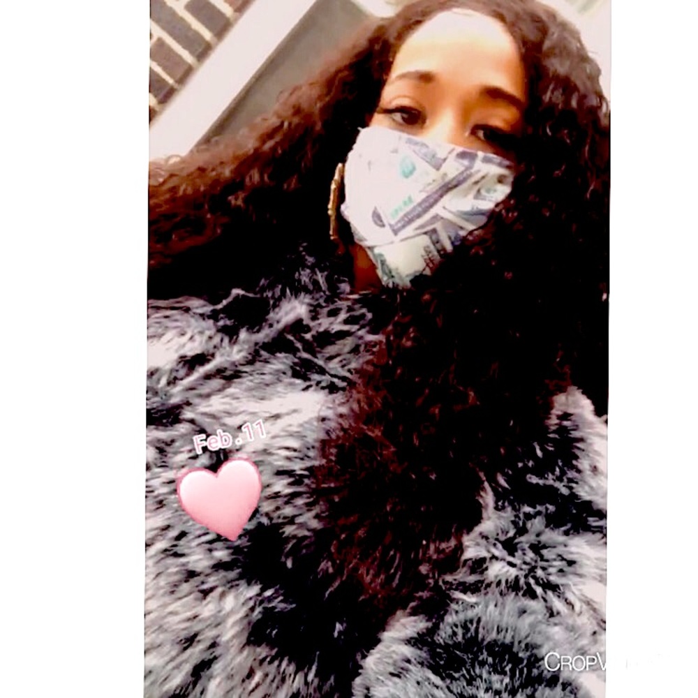 Hoodie Nipsey Blue💙& Grey,🖤& white furs